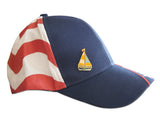 Novel Merk Sailboat Lapel Pin, Hat Pin & Tie Tack with Clutch Back (Single Pack)