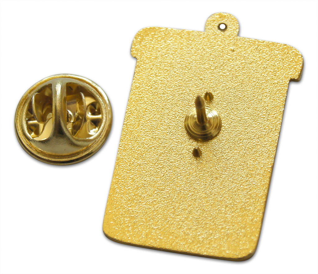 Garbage Can Lapel Pin with Clutch Back (Single Pack) – Novel Merk