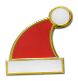 Novel Merk Santa Hat Lapel Pin, Hat Pin & Tie Tack with Clutch Back (Single Pack)