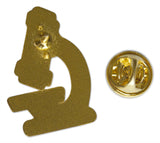 Novel Merk Microscope Lapel Pin, Hat Pin & Tie Tack with Clutch Back (Single Pack)