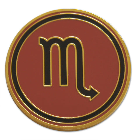 Novel Merk Scorpio Lapel Pin, Hat Pin & Tie Tack with Clutch Back (Single Pack)