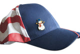 Novel Merk Snowman Lapel Pin, Hat Pin & Tie Tack with Clutch Back (Single Pack)