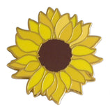 Novel Merk Sunflower Lapel Pin, Hat Pin & Tie Tack with Clutch Back (Single Pack)