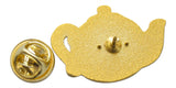 Novel Merk Teapot Lapel Pin, Hat Pin & Tie Tack with Clutch Back (Single Pack)