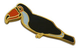 Novel Merk Toucan Lapel Pin, Hat Pin & Tie Tack with Clutch Back (Single Pack)