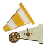Novel Merk Traffic Cone Lapel Pin, Hat Pin & Tie Tack with Clutch Back (Single Pack)