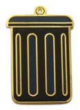 Novel Merk Garbage Can Lapel Pin, Hat Pin & Tie Tack with Clutch Back (Single Pack)