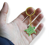 Novel Merk Turtle Enamel Keychain (Single Pack)