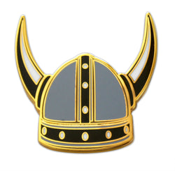 Novel Merk Viking Helmet Lapel Pin, Hat Pin & Tie Tack with Clutch Back (Single Pack)