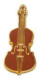 Novel Merk Violin Lapel Pin, Hat Pin & Tie Tack with Clutch Back (Single Pack)