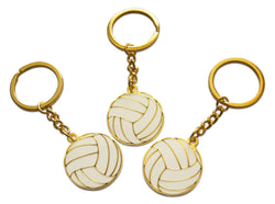 Novel Merk Volleyball Sports Enamel Keychain with Key Ring (3)