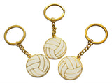 Novel Merk Volleyball Sports Enamel Keychain with Key Ring (10)