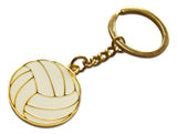 Novel Merk Volleyball Sports Enamel Keychain with Key Ring (10)