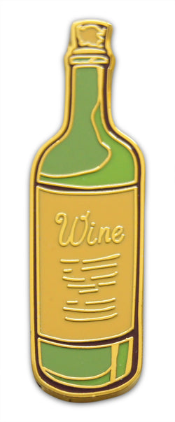 Novel Merk Wine Bottle Lapel Pin, Hat Pin & Tie Tack with Clutch Back (Single Pack)