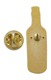Novel Merk Wine Bottle Lapel Pin, Hat Pin & Tie Tack with Clutch Back (Single Pack)