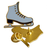 Novel Merk Figure Skate Lapel Pin, Hat Pin & Tie Tack with Clutch Back (Single Pack)