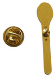 Novel Merk Wooden Spoon Lapel Pin, Hat Pin & Tie Tack with Clutch Back (Single Pack)