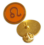 Novel Merk Leo Lapel Pin, Hat Pin & Tie Tack with Clutch Back (Single Pack)