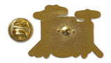 Novel Merk Drum Set Lapel Pin, Hat Pin & Tie Tack with Clutch Back (Single Pack)
