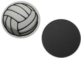 Novel Merk Volleyball 3 Inch Flat Refrigerator Magnet (Single Pack)