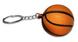 Novel Merk 24 Basketball Sports Ball Keychains Pack Includes Orange & Brown for Party Favors & School Carnival Prizes