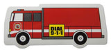 Novel Merk Fire Truck Fire-Fighter Call 911 Small Refrigerator Magnets Set for Teacher Decorations Party Favors & Carnival Prizes Miniature Design (12 Pieces)
