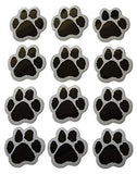 Novel Merk Animal Paw Print Small Refrigerator Magnets Set for Teacher Decorations Party Favors & Carnival Prizes Miniature Design (12 Pieces)
