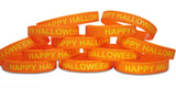 Novel Merk Happy Halloween Orange 12-Piece Party Favor & School Carnival Prize Holiday Silicone Wristband Bracelet