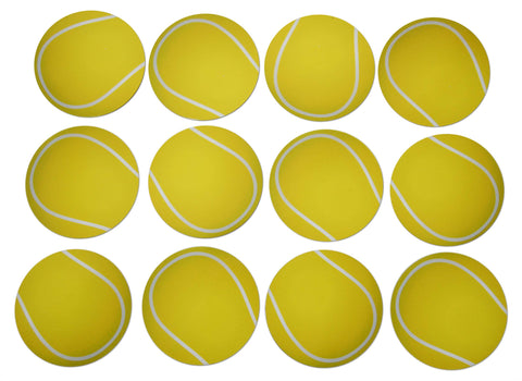 Novel Merk Tennis Ball Circle Decorations Small Refrigerator Magnet Set Miniature Design (12 Pieces)