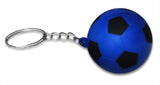 12 Pack Blue Soccer Ball Keychains for Party Favors & School Carnival Prizes