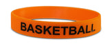 Basketball Black Text Novel Merk 12-Piece Party Favor & School Carnival Prize Silicone Rubber Band Wristband Bracelet Accessory
