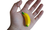 Novel Merk Yellow Banana Single Piece Fruit Keychains for Kids Party Favors & School Carnival Prizes