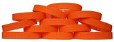 Novel Merk 12-Piece Orange Basketball Party Favor & Prizes Silicone Wristbands
